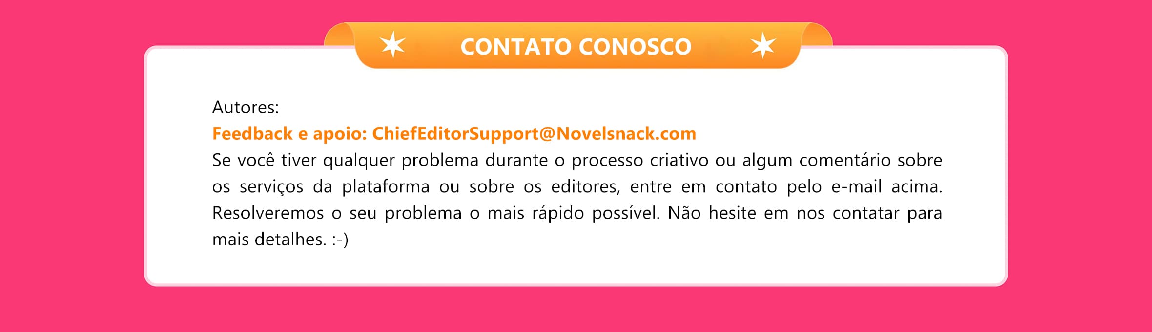 Benefícios para escritores da NovelSnack - banner desktop 5