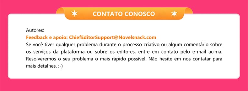 Benefícios para escritores da NovelSnack - banner mobile 5
